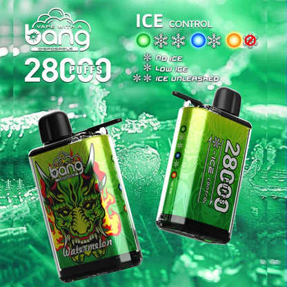 EU Warehouse Online Vape 28K Bang 28000 Puffs Adjustable Ice