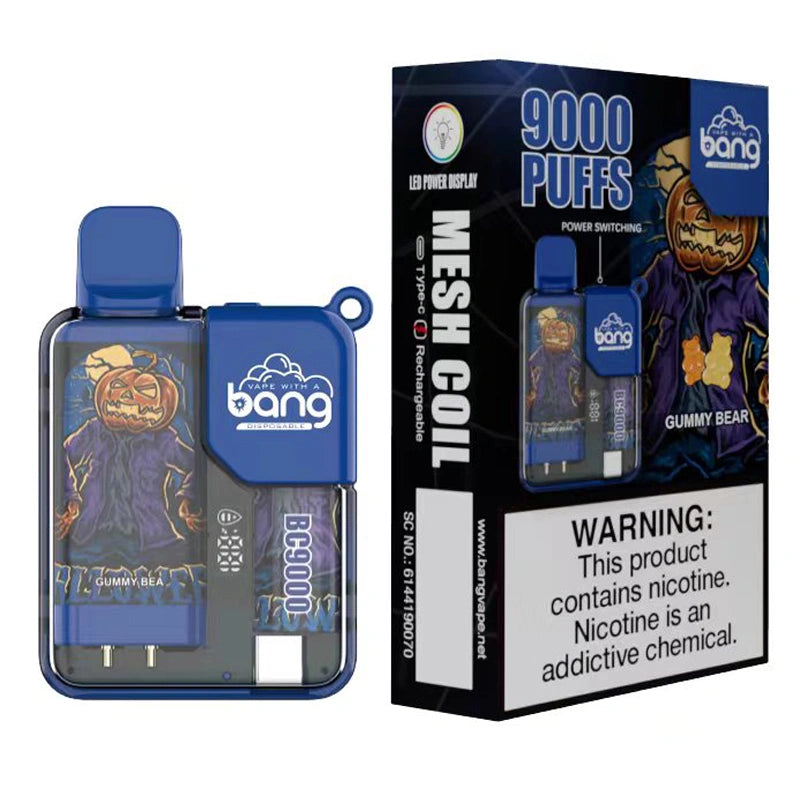 Bang 9000 Puffs 9K LED Screen Vape Cigarettes électroniques jetables Wholesale