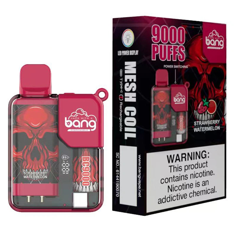 Bang 9000 Puffs 9K LED Screen Vape Cigarettes électroniques jetables Wholesale