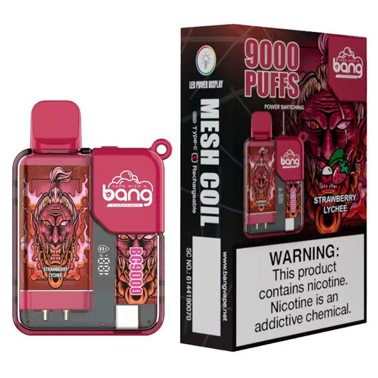 Bang 9000 Puffs 9K LED Screen Vape Cigarettes électroniques jetables Wholesale