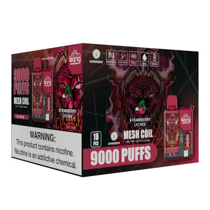 Bang 9000 Puffs 9K LED Screen Vape Cigarettes électroniques jetables Wholesale