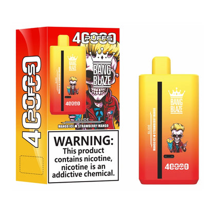1PC Wholesale Bang Blaze 40000 Puffs Cheap 2 in 1 Disposable Vape 40K Double Flavors Shop Online 2PC 5PC