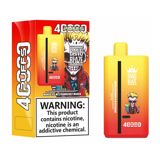 1PC Wholesale Bang Blaze 40000 Puffs Cheap 2 in 1 Disposable Vape 40K Double Flavors Shop Online 2PC 5PC
