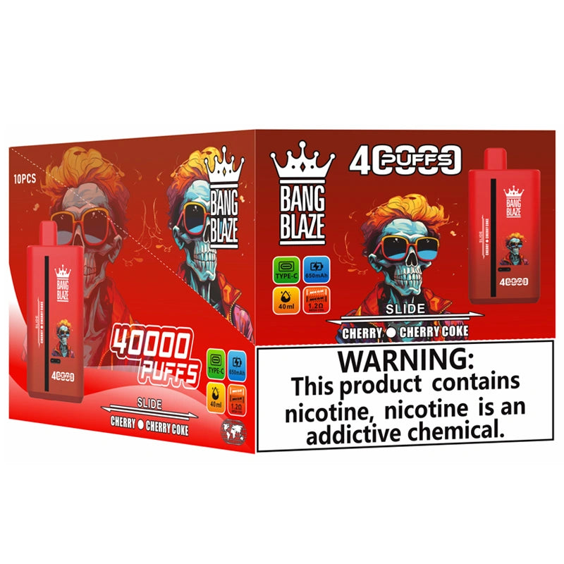 1PC Wholesale Bang Blaze 40000 Puffs Cheap 2 in 1 Disposable Vape 40K Double Flavors Shop Online 2PC 5PC