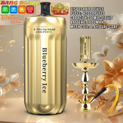 Bang Blaze 42000 Puffs 42K Vape jetable Wholesale E-Shisha Head