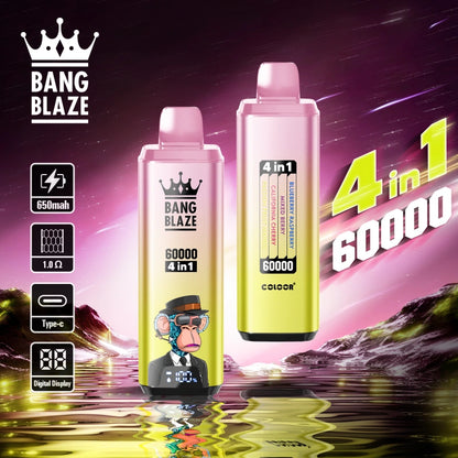 1PC Bang Blaze Wholesale 60000 Puffs 4 in 1 Cheap Disposable Vape 60K Shop Online 2PC 5PC