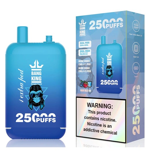 EU Warehouse Bang King 25000 Puffs Dual Pods 2025 Disposable Vape 25K Electronic Cigarette Wholesale