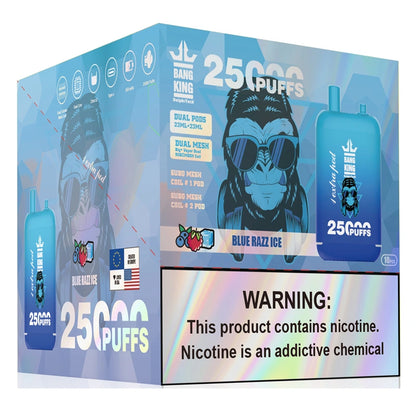EU Warehouse Bang King 25000 Puffs Dual Pods 2025 Disposable Vape 25K Electronic Cigarette Wholesale
