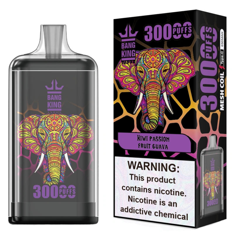 EU Warehouse 30000 Puffs Vape Fast Delivery Bang King Crystal Transparent Design Authentic Factory Cheap Price Tax Free