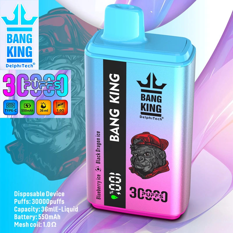 EU Warehouse Bang King 30000 Puffs 2 in 1 Dual Flavors 2025 Disposable Vape 30K Electronic Cigarette Wholesale