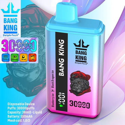 EU Warehouse Bang King 30000 Puffs 2 in 1 Dual Flavors 2025 Disposable Vape 30K Electronic Cigarette Wholesale