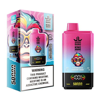 EU Warehouse Puff 50K 2 in 1 Bang King 50000 Puffs Double Flavors Digital Screen 2025 Disposable Vape Shop