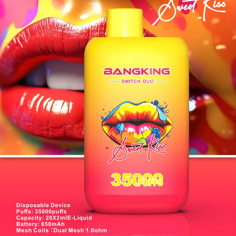 EU Warehouse 2 en 1 Bang King 35000 Puffs Duo Switch 35K Double Flavors 2025 Disposable Vape Shop Online