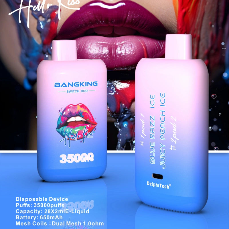 EU Warehouse 2 en 1 Bang King 35000 Puffs Duo Switch 35K Double Flavors 2025 Disposable Vape Shop Online