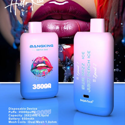 EU Warehouse 2 en 1 Bang King 35000 Puffs Duo Switch 35K Double Flavors 2025 Disposable Vape Shop Online