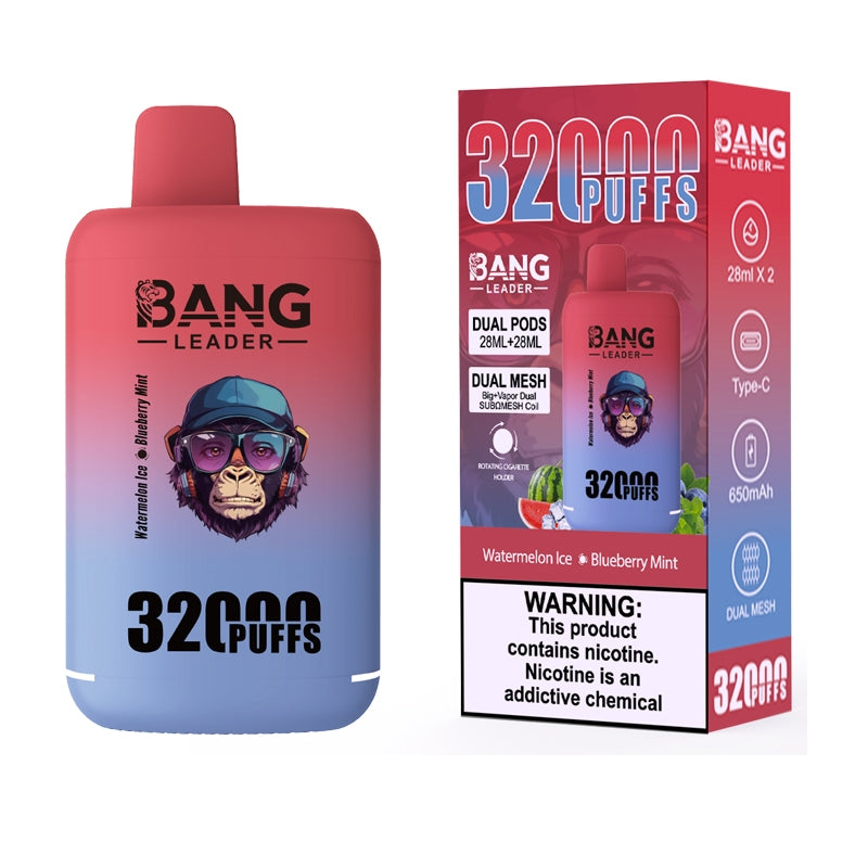 Bang Leader 32000 Puffs 32K Dual Flavors Vape jetable Wholesale