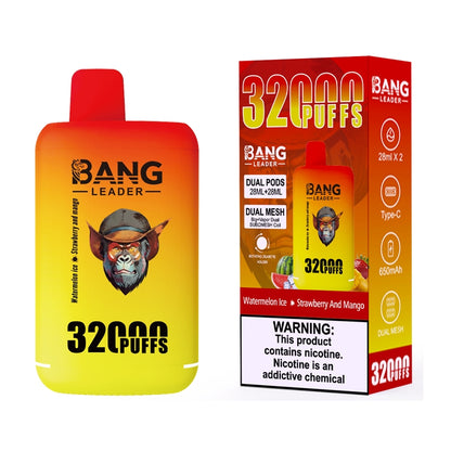 Bang Leader 32000 Puffs 32K Dual Flavors Vape jetable Wholesale