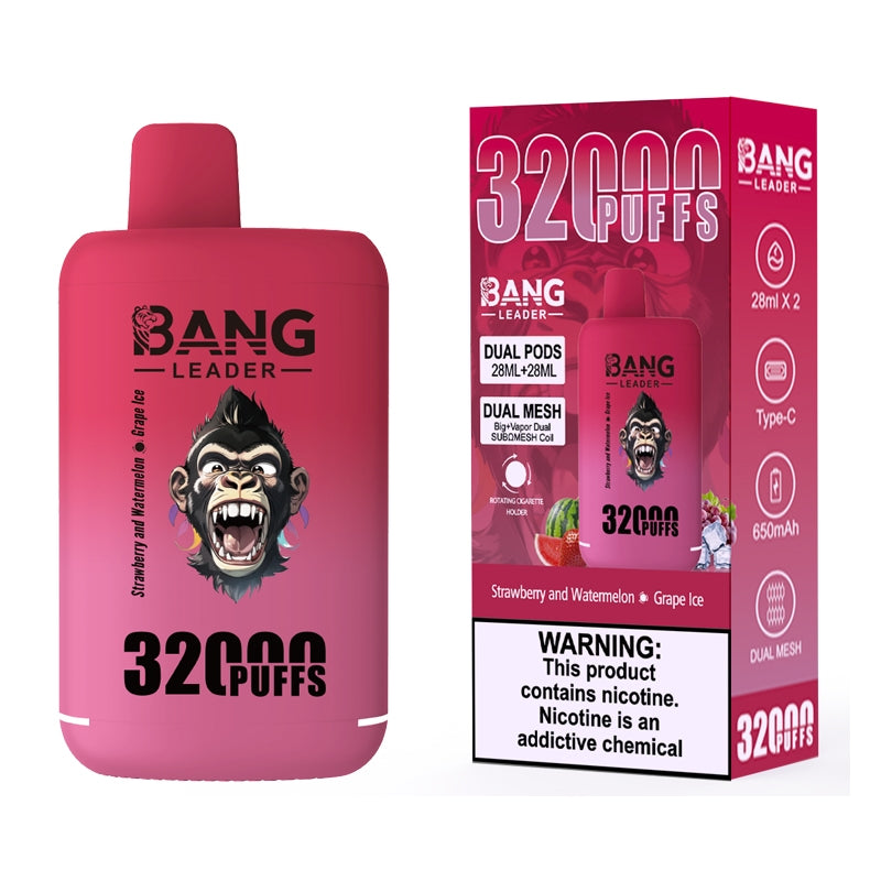 Bang Leader 32000 Puffs 32K Dual Flavors Vape jetable Wholesale