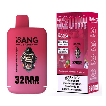 Bang Leader 32000 Puffs 32K Dual Flavors Vape jetable Wholesale