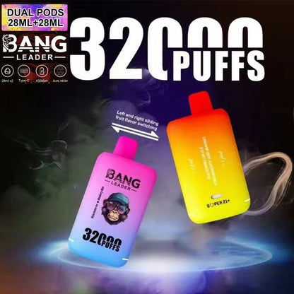 Bang Leader 32000 Puffs 32K Dual Flavors Vape jetable Wholesale
