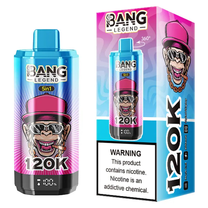 Bang 120000 Puffs 120K Legend 5 Flavors in 1 Wholesale Vape Shop Best Disposable E Cigarette