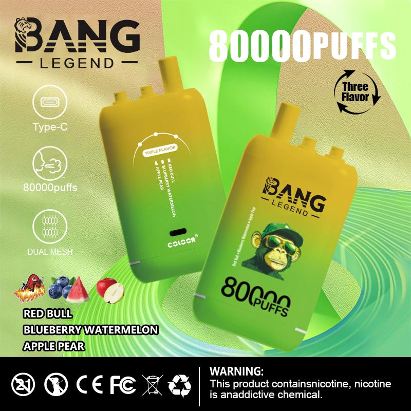 Bang 80000 Puffs 80K Legend Wholesale Vape 3 Flavor Switching Bulk Orders Free Shipping