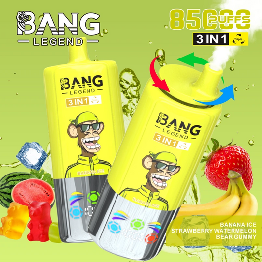 Bang 85000 Puffs 85K Legend 3 in 1 Flavors Switching Wholesale Vape Shop Best Disposable E Cigarette