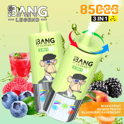 Bang 85000 Puffs 85K Legend 3 in 1 Flavors Switching Wholesale Vape Shop Best Disposable E Cigarette