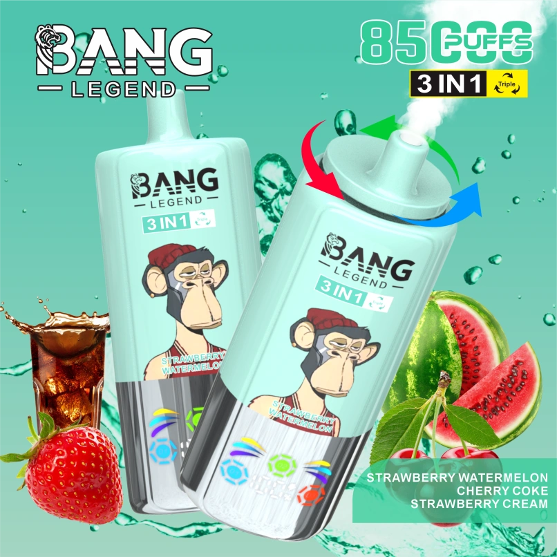 Bang 85000 Puffs 85K Legend 3 in 1 Flavors Switching Wholesale Vape Shop Best Disposable E Cigarette