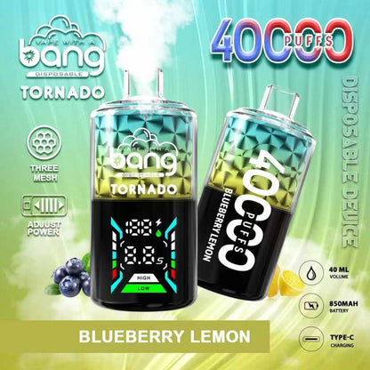 Bang Tornado 40000 Puffs 40K Smart Screen Vape Cigarette électronique jetable Wholesale