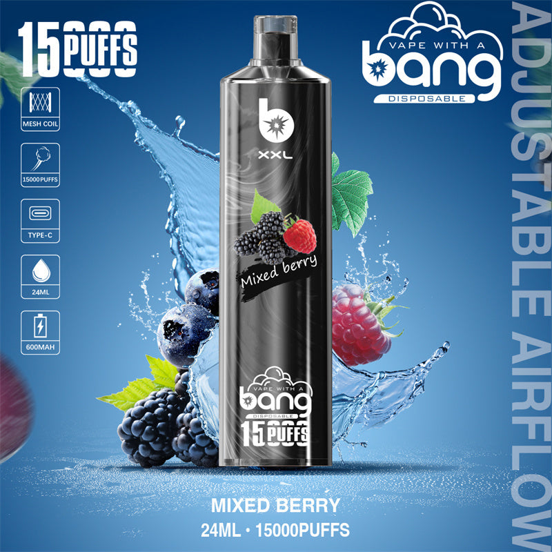 Bang SHISHA 15000 Puffs Disposable Vape – 600mAh Battery, 23ml Capacity, 20 Flavors