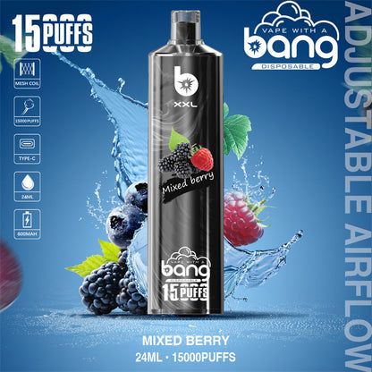 Bang 15000 Puffs Vape 15K Disposable Vape Pen E Cigarette Prefilled 25ml 600mAh Disposable Vape 12 Flavors