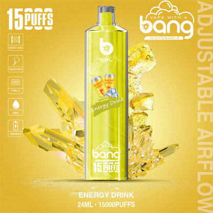 Bang SHISHA 15000 Puffs Disposable Vape – 23ml Capacity, 20 Flavors, 600mAh Battery