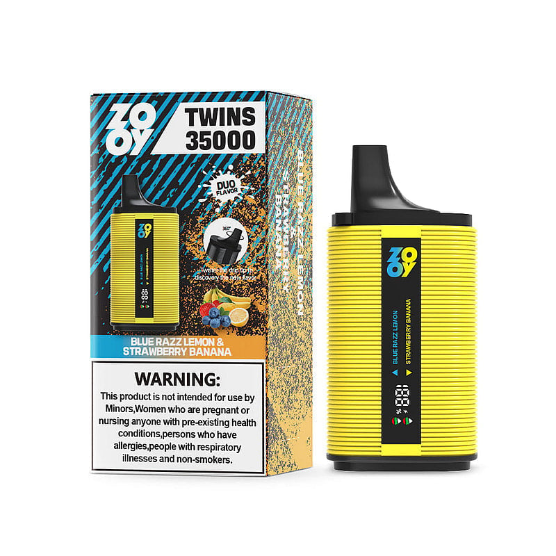 ZOOY TWINS 35000 35K Puffs Dual Flavors Disposable Vape with Digital Screen