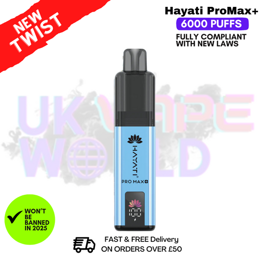 Blue Sour Raspberry Hayati Pro Max Plus 6000Puff Kit