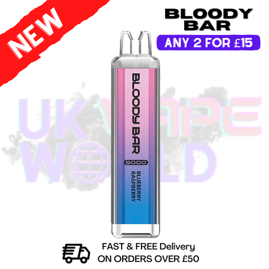 Blueberry Raspberry Bloody Bar 5000 Puffs Disposable