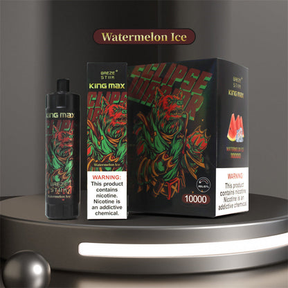 Breze Kingmax 10K Puffs | Sub-Ohm DTL | 20ml 0-5% Nic | 12 Flavors