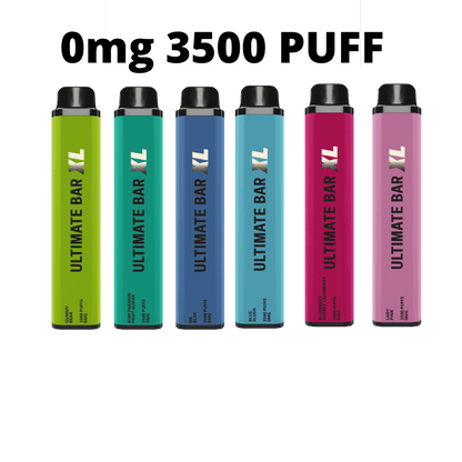 box of 10pc- ULTIMATE BAR XL 3500 DISPOSABLE POD DEVICE 0MG 2 ml