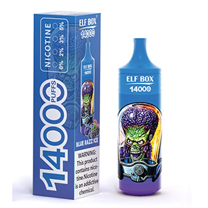 ELF BOX 14000 Puffs 14K Vape jetable RGB Light E Cigarettes Wholesale