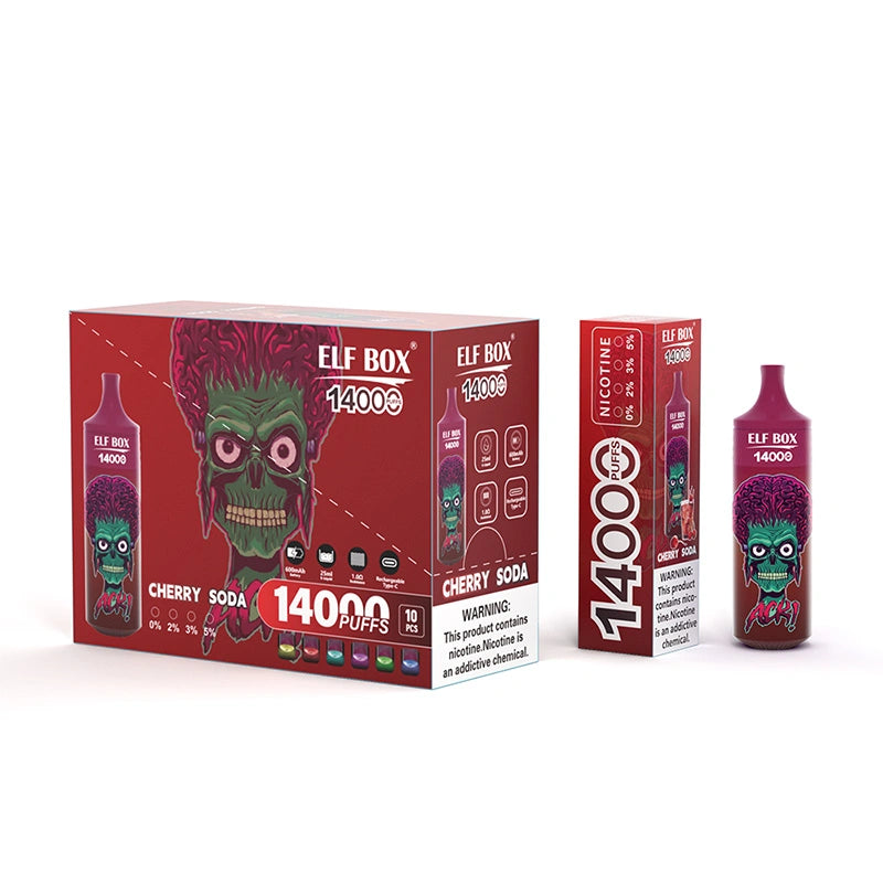 ELF BOX 14000 Puffs 14K Vape jetable RGB Light E Cigarettes Wholesale