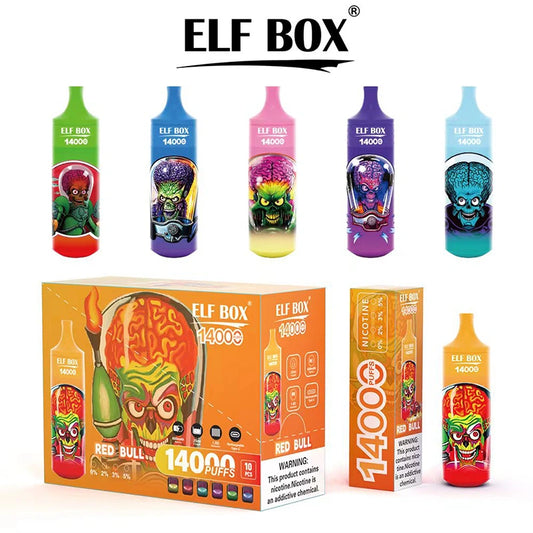 ELF BOX 14000 Puffs 14K Vape jetable RGB Light E Cigarettes Wholesale