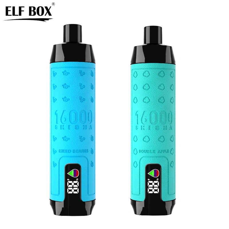 ELF BOX Shisha 16000 bouffées 16K Vape jetable Airflow réglable E Cigarettes