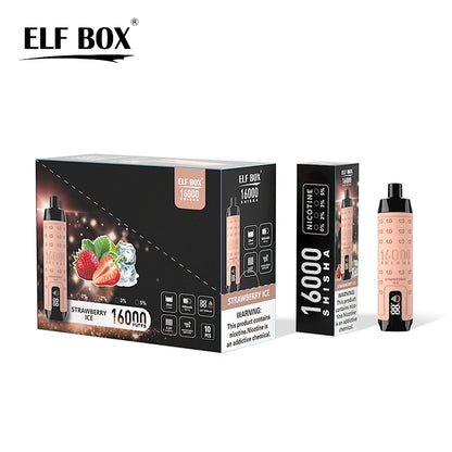 ELF BOX Shisha 16000 bouffées 16K Vape jetable Airflow réglable E Cigarettes