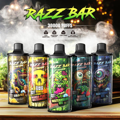 Razz Bar 30000 Puffs 30K Disposable Vape Electronic Cigarette Wholesale EU Warehouse
