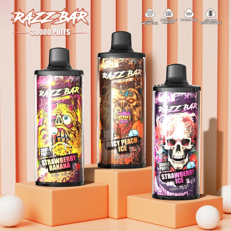 Razz Bar 30000 Puffs 30K Disposable Vape Electronic Cigarette Wholesale EU Warehouse