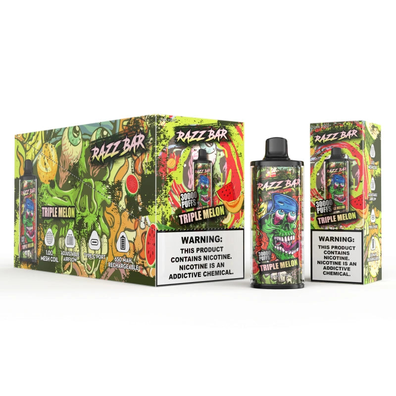 Razz Bar 30000 Puffs 30K Disposable Vape Electronic Cigarette Wholesale EU Warehouse