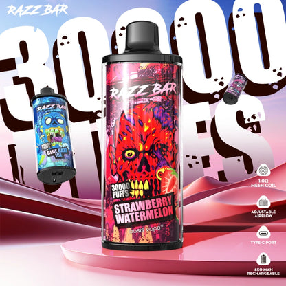 Razz Bar 30000 Puffs 30K Disposable Vape Electronic Cigarette Wholesale EU Warehouse