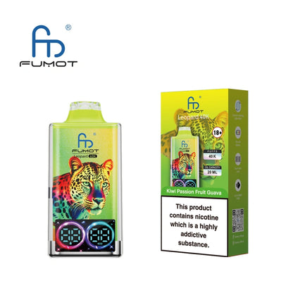 Fumot Leopard 40000 Puffs 40K Crystal Vape Disposable LED Screen Wholesale E Cigarette