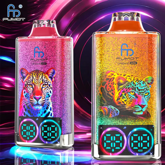 Fumot Leopard 40000 Puffs 40K Crystal Vape Disposable LED Screen Wholesale E Cigarette