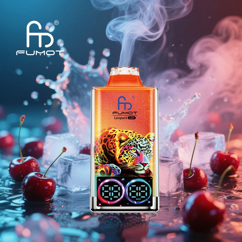 Fumot Leopard 40000 Puffs 40K Crystal Vape Disposable LED Screen Wholesale E Cigarette
